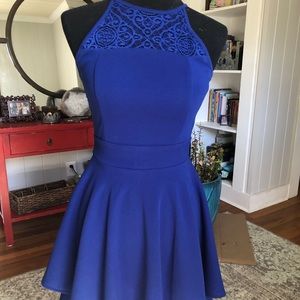 Royal blue semi formal dress